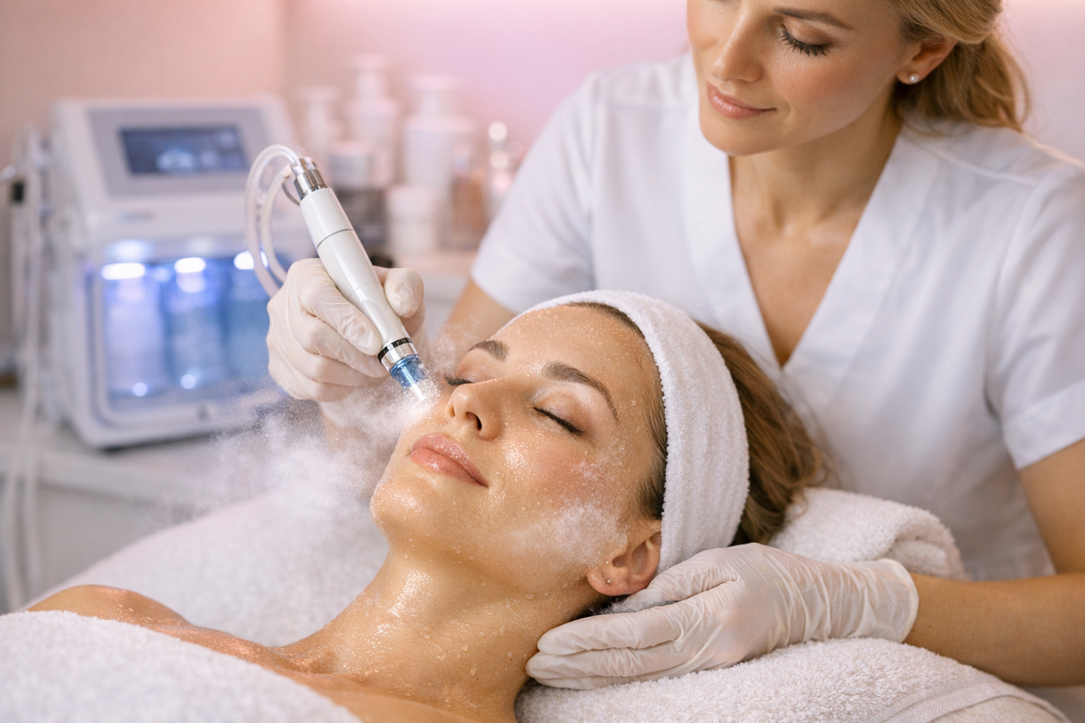 Hydrodermabrasion facial treatment at Spirit Skin Care med spa