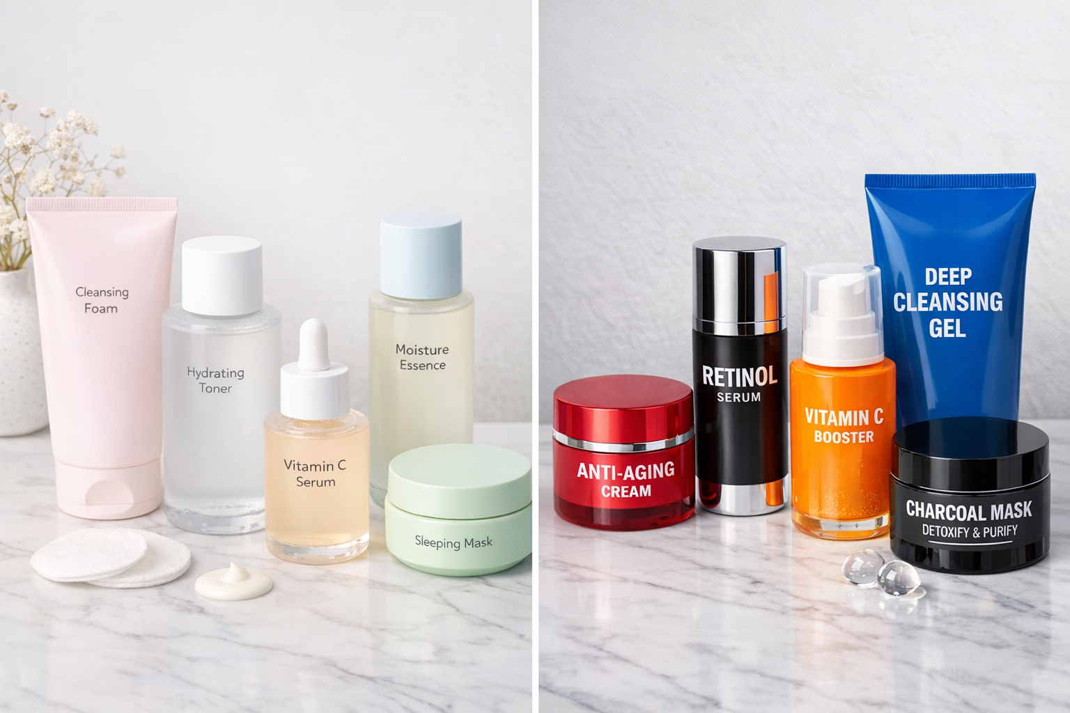 Korean Skincare vs American Skincare Comparison