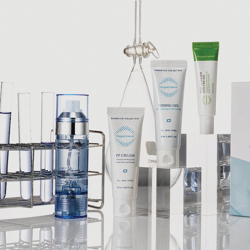 oxygen ceuticals glutathione OxygenCeuticals ToneUp Kit Antioxidant Skincare Set with Glutathione and Niacinamide, Ampoule and Cream Duo 2-Piece Set, Made in Korea : Beauty & Personal Care recommended daily dose of glutathione